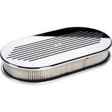 Large Oval Ball Milled Air Cleaner - Billet Specialties 15420
