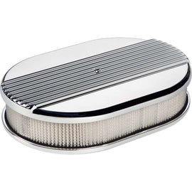 Small Ribbed Oval Air Cleaner - Billet Specialties 15630