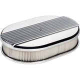 Small Ribbed Oval Air Cleaner - Billet Specialties 15630