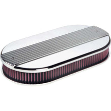 Load image into Gallery viewer, Dual Quad Ribbed Oval Air Cleaner - Billet Specialties 15650
