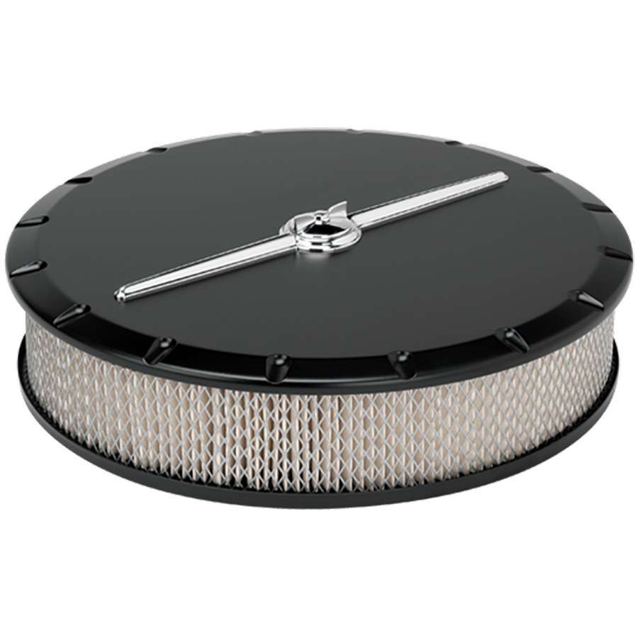 14in Air Cleaner Strmlne Black - Billet Specialties 15824