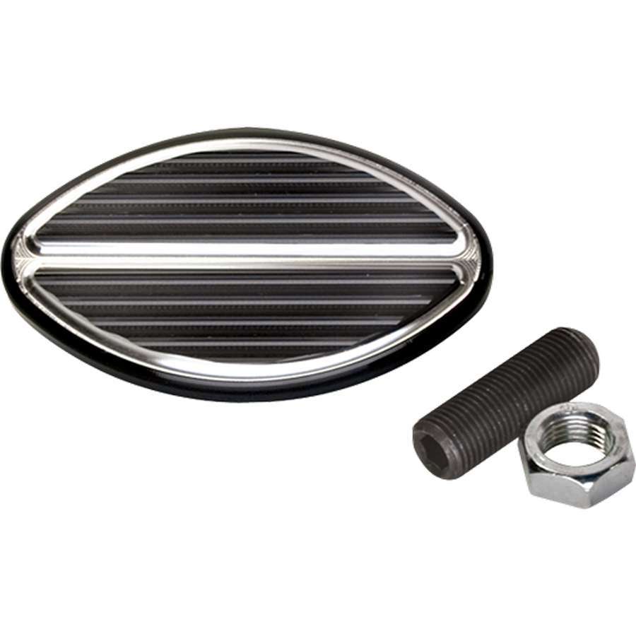 Black Oval Brake Pedal - Billet Specialties 199335