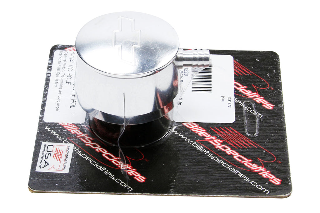 Bowtie PCV Breather Fits 1-1/4in VC Hole - Billet Specialties 21220