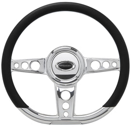 Steering Wheel 14in D- Shape Trans Am Polished - Billet Specialties 29427