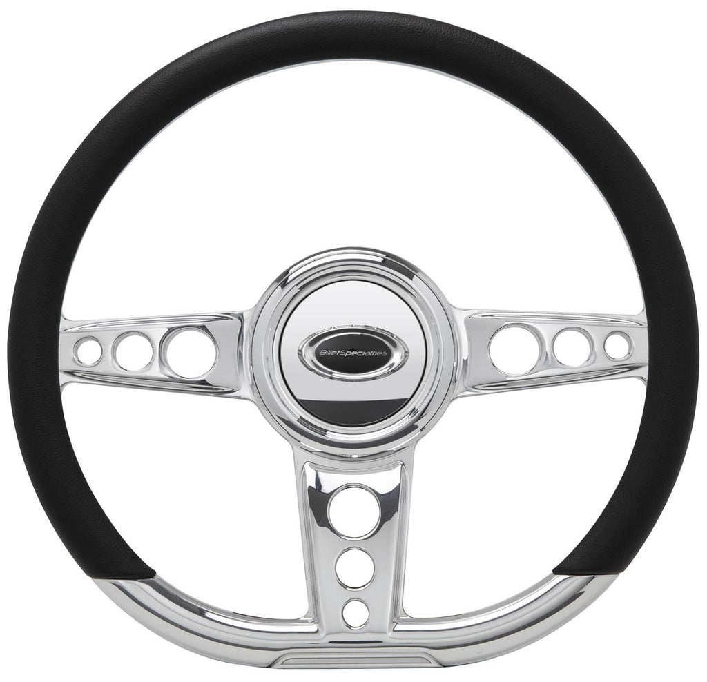 Steering Wheel 14in D- Shape Trans Am Polished - Billet Specialties 29427