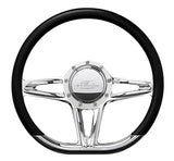 Steering Wheel 14in D-Shape Victory Polished - Billet Specialties 29441