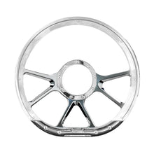 Load image into Gallery viewer, Steering Wheel 14in D-Sh ape Prism Polished - Billet Specialties 29475