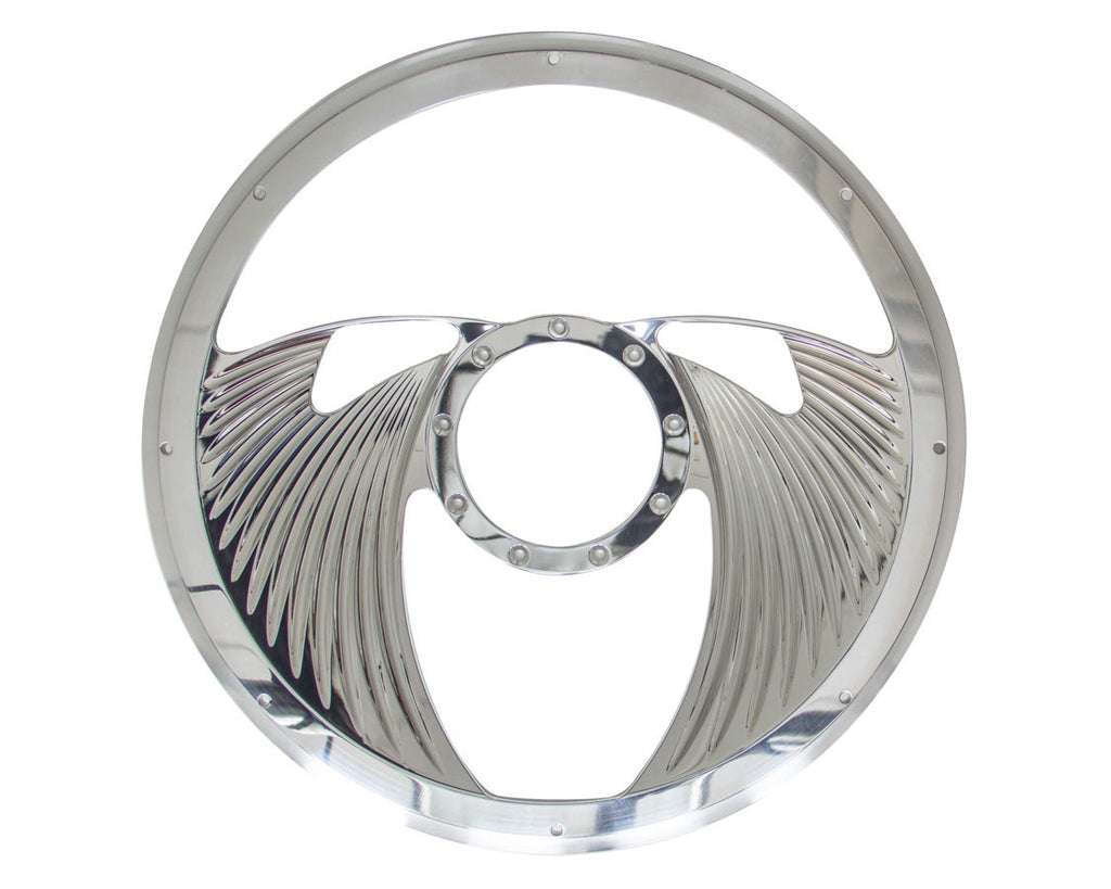 Half Wrap Steering Wheel -Eagle Polished - Billet Specialties 29825