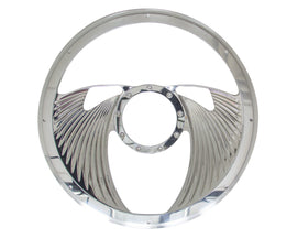 Half Wrap Steering Wheel -Eagle Polished - Billet Specialties 29825