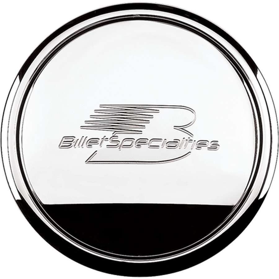 Polished Horn Button Billet Logo - Billet Specialties 32620