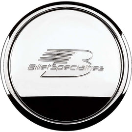 Polished Horn Button Billet Logo - Billet Specialties 32620