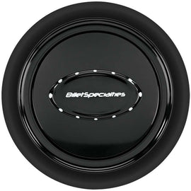 Horn Button Smooth Black Anodized - Billet Specialties 32729