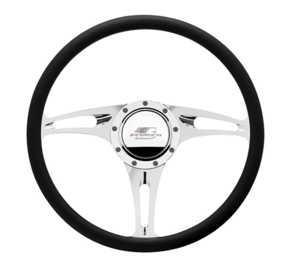 Steering Wheel Half Wrap 15.5in Stealth - Billet Specialties 34322
