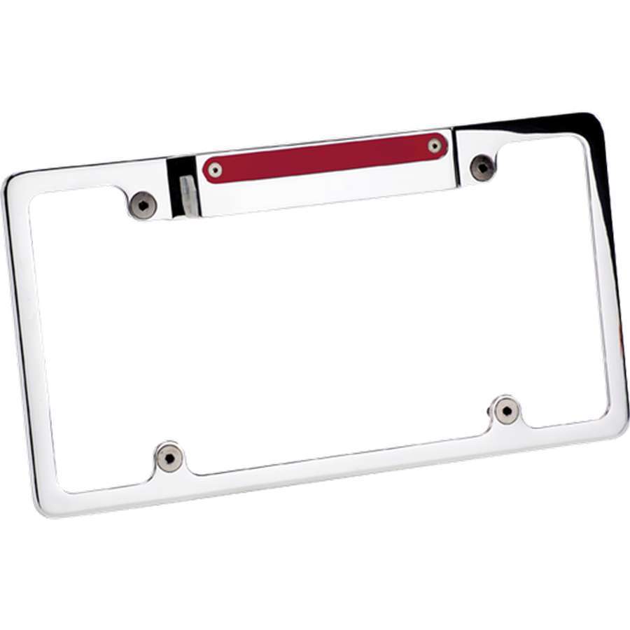 License Frame w/3rd Brake Light Polished - Billet Specialties 55520