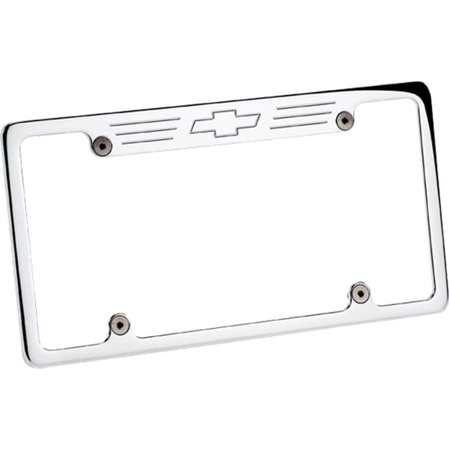 License Frame Bowtie- Polished - Billet Specialties 55623