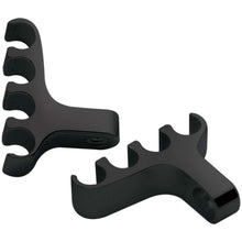 Load image into Gallery viewer, 4 Wire Separator Valve Cover Mount Black Pair - Billet Specialties 69784