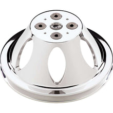 Load image into Gallery viewer, Polished SBC 1 Groove Upper Pulley - Billet Specialties 80120