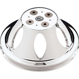 Polished BBC 1 Groove Upper Pulley - Billet Specialties 82120