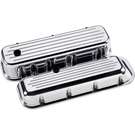 BBC Tall Valve Covers Ball Milled - Billet Specialties 96120