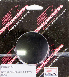 Breather Valve Cover 1-1/4in VC Hole Black - Billet Specialties BLK20120