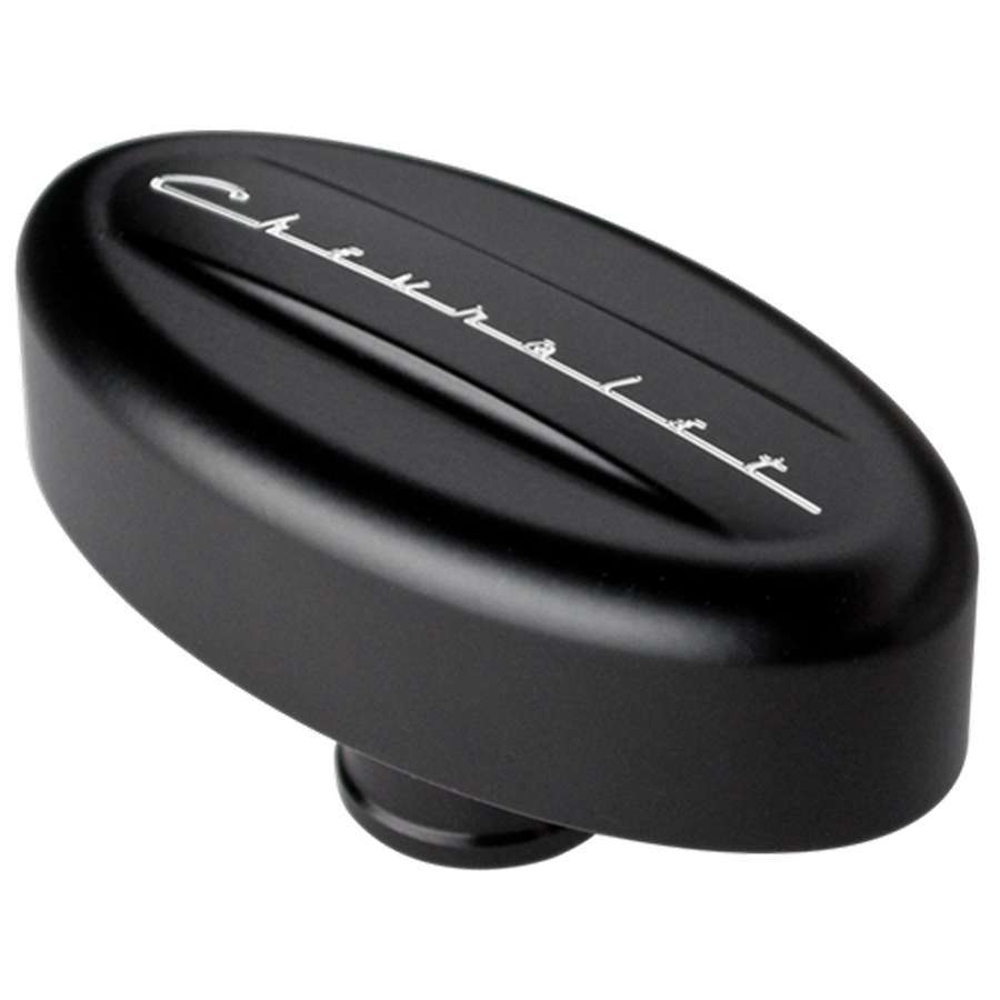 Breather Valve Cover Retro Black Chevrolet - Billet Specialties BLK20923