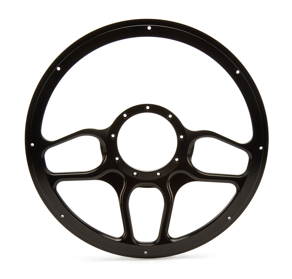 Steering Wheel 1/2 Wrap Win Lite Black - Billet Specialties BLK30102