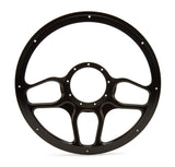 Steering Wheel 1/2 Wrap Win Lite Black - Billet Specialties BLK30102