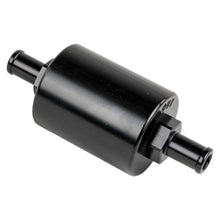 Load image into Gallery viewer, In Line Fuel Filter 3/8 in Barbed Black - Billet Specialties BLK42130