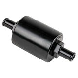 In Line Fuel Filter 3/8 in Barbed Black - Billet Specialties BLK42130
