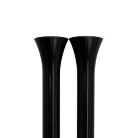 Door Lock Knobs Smooth Black Pair - Billet Specialties BLK45910