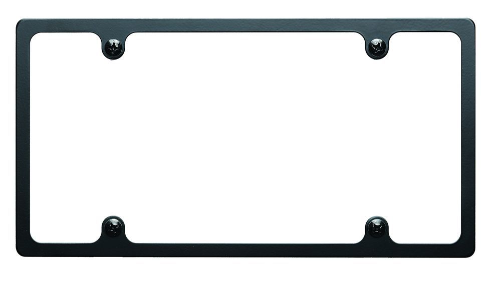 License Plate Frame Slim Line Black - Billet Specialties BLK55020