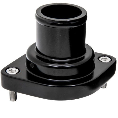 LS Thermostat Housing Straight Black - Billet Specialties BLK90134