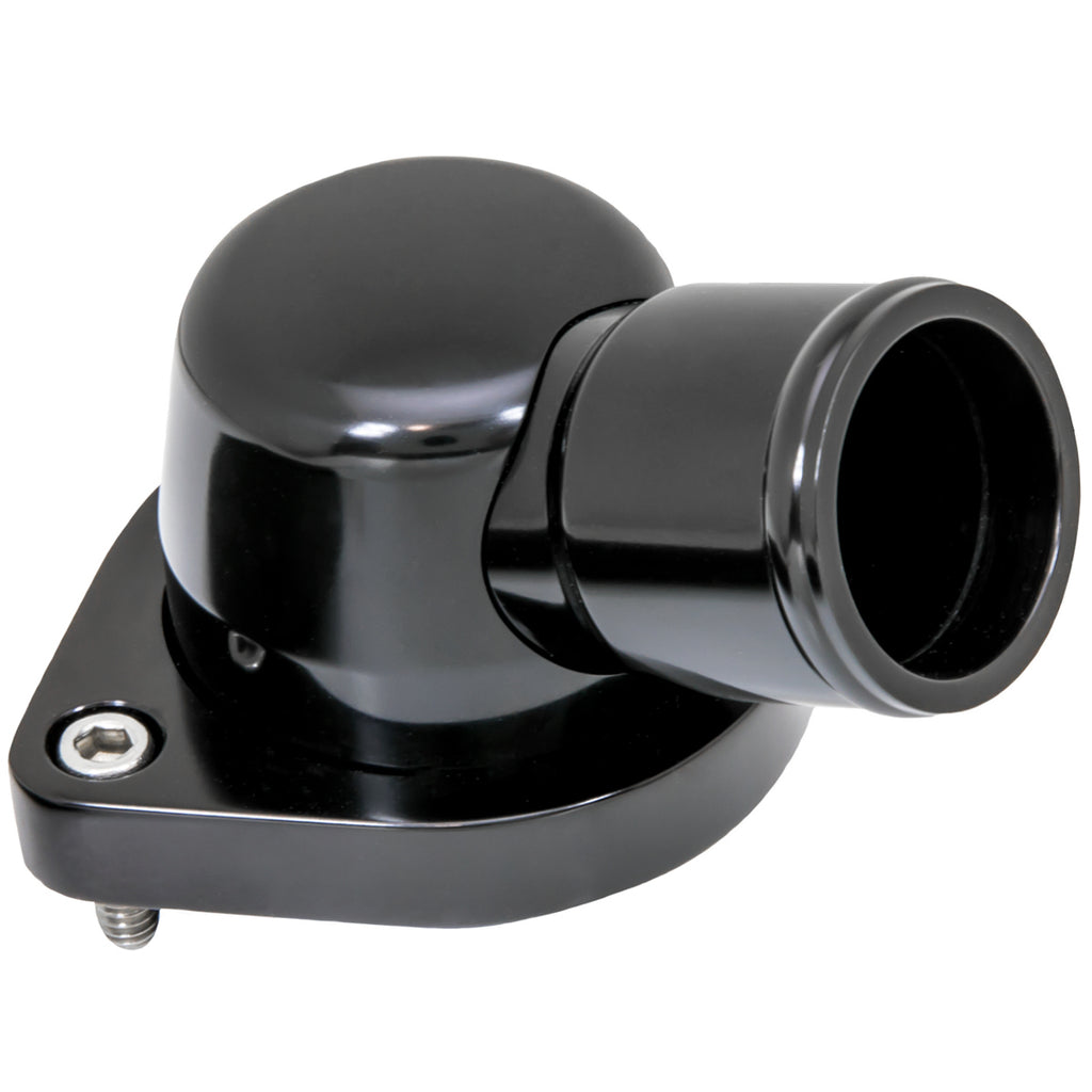 Thermostat Housing 15 Degree LS 10-Up Black - Billet Specialties BLK90335