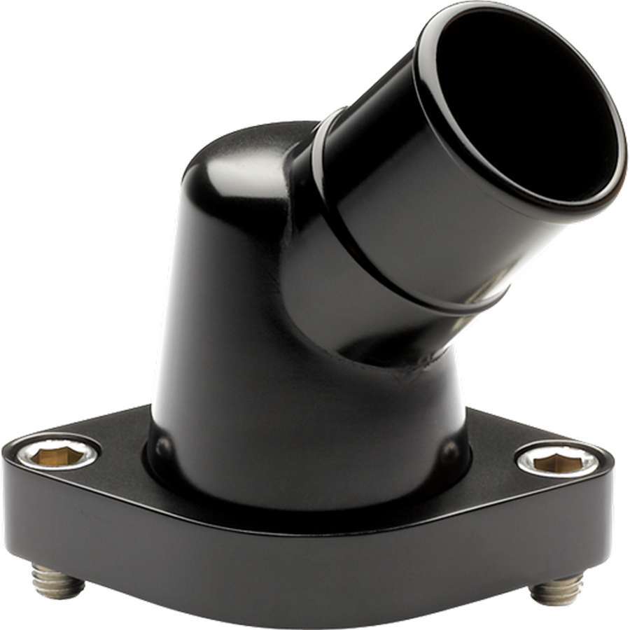 Black Chevy 45 Degree Water Neck - Billet Specialties BLK90420