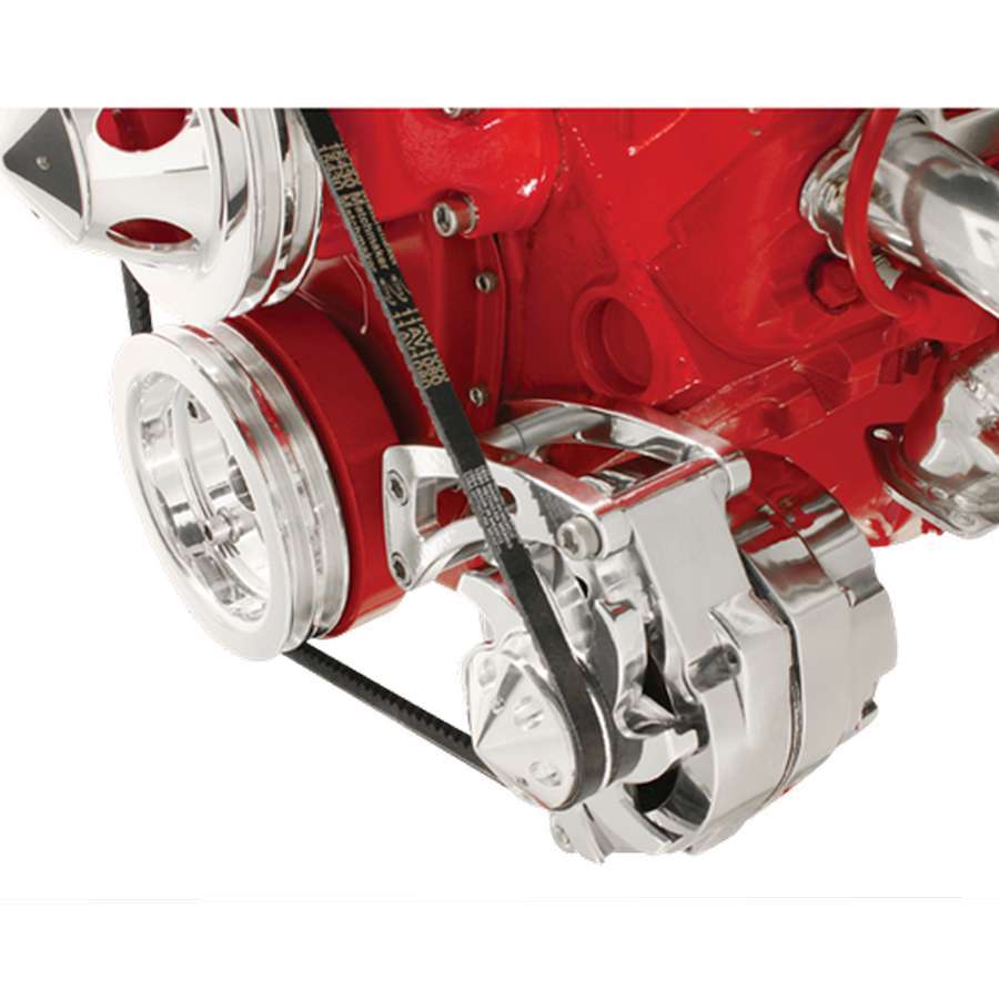 SBC Alt Bracket SWP Low Mount Drivers Side - Billet Specialties FM0105PC