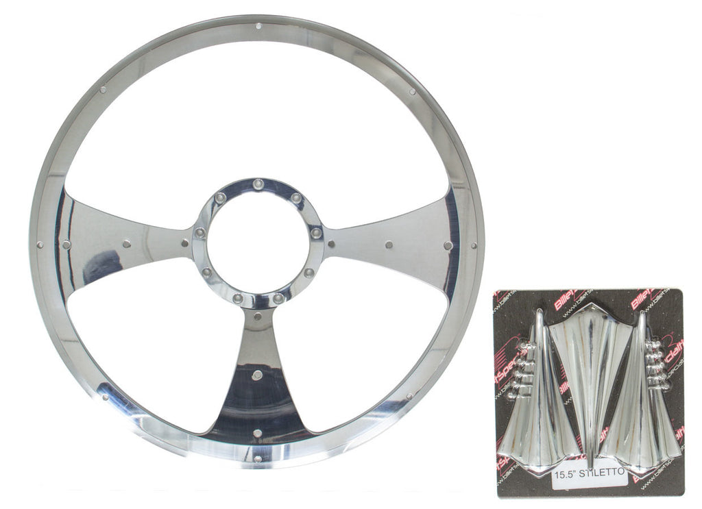 Stiletto - Profile Steering Wheel 15.5in - Billet Specialties P34092