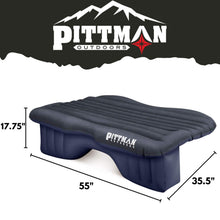 Load image into Gallery viewer, Black - Rear Seat Mattress - Dimensions infographic (1).jpg