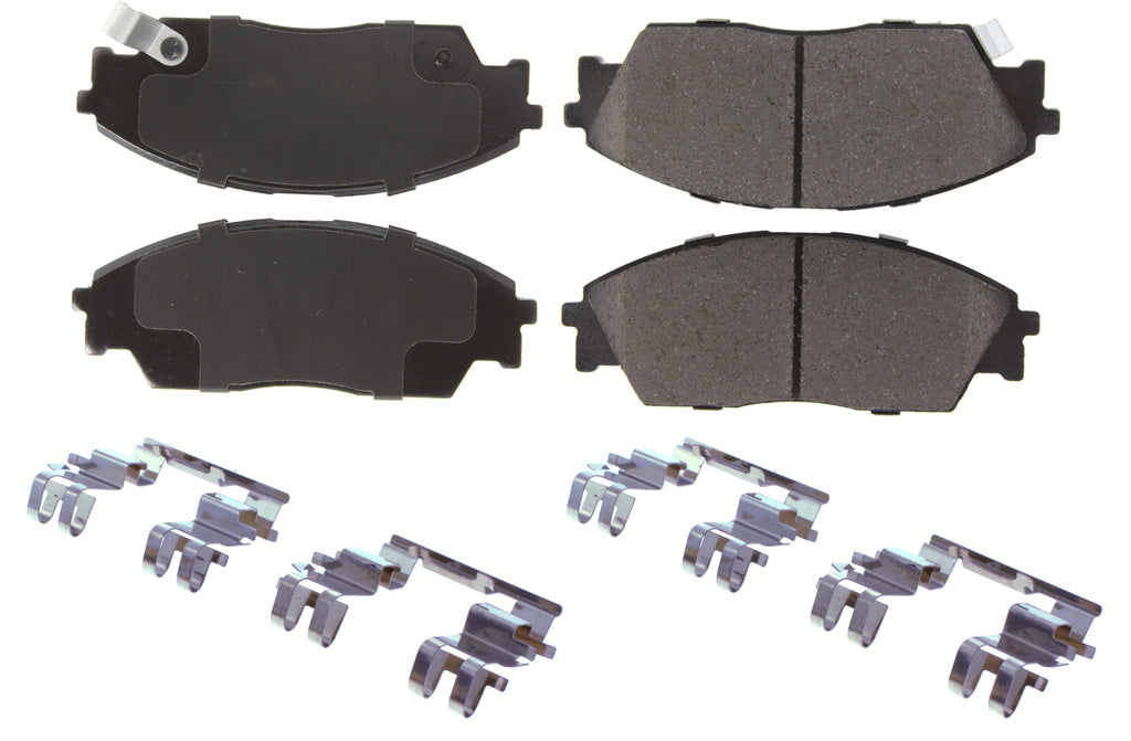 Posi-Quiet Ceramic Brake Pads with Shims and Har - Centric Parts 105.0373