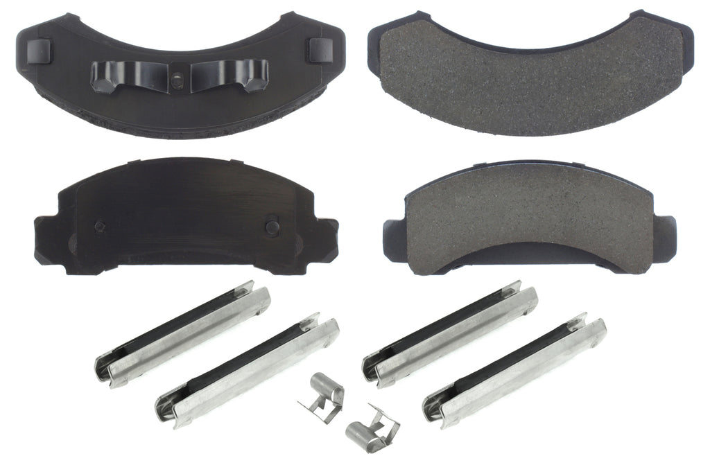 Posi-Quiet Ceramic Brake Pads with Shims and Har - Centric Parts 105.0387