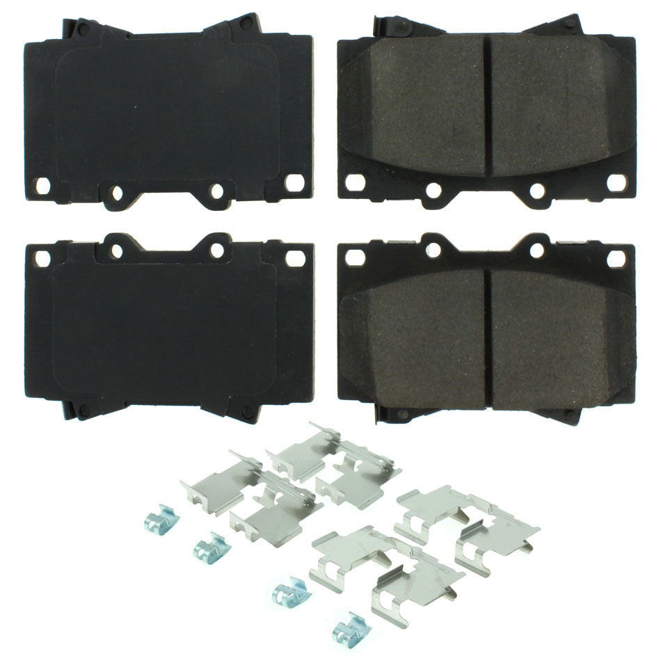 Posi-Quiet Ceramic Brake Pads with Shims and Har - Centric Parts 105.0772