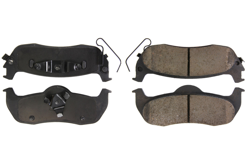 Posi-Quiet Ceramic Brake Pads with Shims and Har - Centric Parts 105.1041
