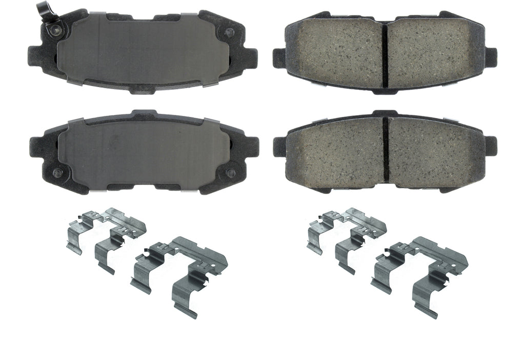 Posi-Quiet Ceramic Brake Pads with Shims and Har - Centric Parts 105.1073