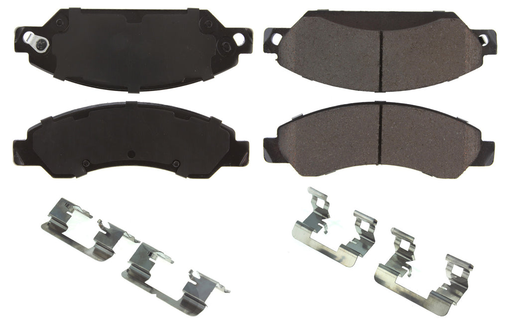 Posi-Quiet Ceramic Brake Pads with Shims and Har - Centric Parts 105.1092