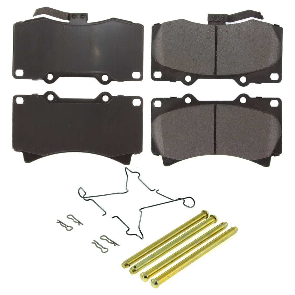 Posi-Quiet Ceramic Brake Pads with Shims and Har - Centric Parts 105.1119