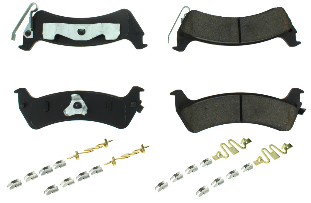 Posi-Quiet Extended Wear Brake Pads with Shims a - Centric Parts 106.0666
