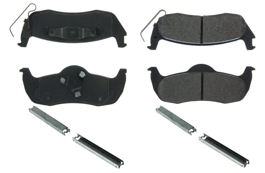 Posi-Quiet Extended Wear Brake Pads with Shims a - Centric Parts 106.1087