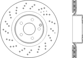 Premium OE Design Drille d Brake Rotor - Centric Parts 128.3512