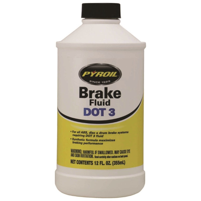 Pyroil Dot 3 Brake Fluid 12oz Bottle - Cyclo PYBF12