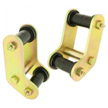 Load image into Gallery viewer, Boomerang Leaf Spring Shackles 87-95 Wrangler YJ Rear Includes Urethane Bushings HD Greasable Bolts Pair RockJock 4x4