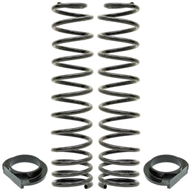 Front Coil Springs 18-Up Wrangler JL 4 Inch Lift Includes Urethane Isolators Pair RockJock 4x4